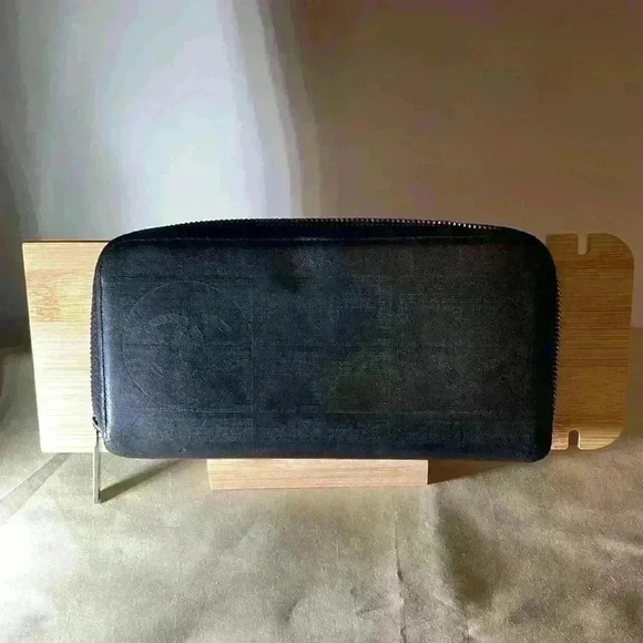 Chanel Black Long Zip Wallet w/ COA - Picture 3 of 13